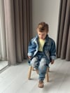 Eskitme Ceketli Kot Takım
