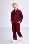 Unisex Denim Takım-Bordo