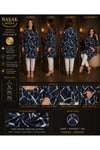 MODA BAŞAK %100 PAMUK DOKUMA DESENLİ TUNİK RAHAT KESİM BÜYÜK BEDEN