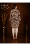 MODA BAŞAK %100 PAMUK DOKUMA DESENLİ TUNİK RAHAT KESİM BÜYÜK BEDEN