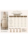 MODA BAŞAK YAZLIK PUANTİYELİ MANGO KUMAŞ RAHAT KALIP ELBİSE