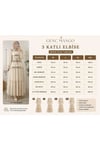 MODA BAŞAK YAZLIK PUANTİYELİ MANGO KUMAŞ RAHAT KALIP ELBİSE