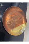 Bakır-Gold Metal Tepsi