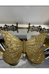 Dekoratif Metal Kelebek Tabak Gold
