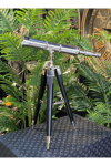 Dekoratif Metal Tripod Ayaklı Teleskop