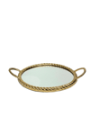 Yuvarlak Gold Tepsi