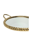 Yuvarlak Gold Tepsi