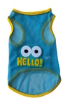 Blue Hello Atlet Kedi Ve Köpek Atleti Köpek Kiyafeti (1 -10 kg)