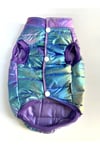 Büyük Irk Metallic Purple Anorak Kolsuz Puf Mont