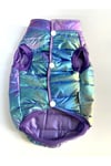 Büyük Irk Metallic Purple Anorak Kolsuz Puf Mont