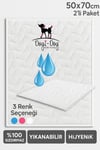 Dogi&Dog İç Mekan Köpek Beyaz Çiş Pedi 50*70 CM - 2 Adet