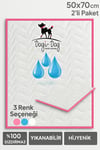 Dogi&Dog İç Mekan Köpek Pembe Çiş Pedi 50*70 CM - 2 Adet