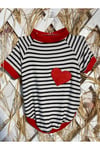 Dogi&Dog Küçük Irk Heart Kedi - Köpek Tshirth (0,5-10 KG)