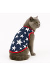 Dogi&Dog Red Blue Star Kedi Köpek Atleti (1-10kg)