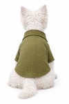 Küçük Irk %100 Pamuk Müslin Haki Köpek Gömleği Köpek Kıyafeti (1-10KG)