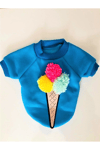 Küçük Irk Blue Ice Cream Kedi-köpek Sweati