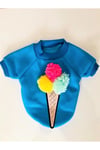 Küçük Irk Blue Ice Cream Kedi-köpek Sweati