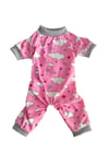 Küçük Irk Cloudy Pink Kedi & Köpek Pijama Tulum (1kg - 10 Kg)