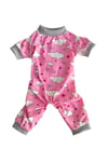 Küçük Irk Cloudy Pink Kedi & Köpek Pijama Tulum (1kg - 10 Kg)