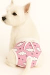 Küçük Irk Cloudy Pink Regl Kedi & Köpek Iç Çamaşırı (1-15 Kg)