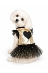 Küçük Irk Golden Dresses Köpek Kıyafeti Köpek Elbisesi Kedi Kıyafeti (1-10KG)