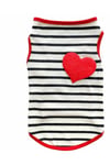 Küçük Irk Heart Kedi Atleti & Köpek Atleti Köpek Kıyafeti (1 Kg -10 Kg )