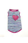 Küçük Irk Heart Pink Kedi & Köpek Atleti (1-10 KG)