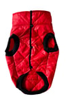 Küçük Irk Kırmızı Anorak Puf Kedi Köpek Kıyafeti Yeleği (01-11kg)