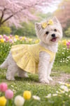 Küçük Irk Lemon Flowers Köpek Kıyafeti Köpek Elbisesi (1-10KG)