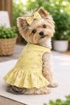 Küçük Irk Lemon Flowers Köpek Kıyafeti Köpek Elbisesi (1-10KG)