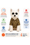 Küçük Irk Leopar Desen Çıtçıtlı Keten Köpek Kıyafeti Köpek Gömleği (1-10KG)