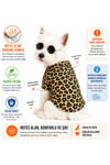 Küçük Irk Leopar Desen Çıtçıtlı Keten Köpek Kıyafeti Köpek Gömleği (1-10KG)