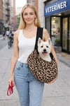 Küçük Irk Leopar Desen Kedi Köpek Taşıma Çantası ( 1-5 KG)