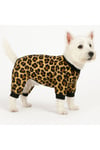 Küçük Irk Leopar Detaylı Kışlık Köpek Tulumu Köpek Kıyafeti (1-10KG)
