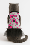 Küçük Irk Love Neon Köpek Elbisesi Köpek Kıyafeti Kedi Kıyafeti (1-10KG)