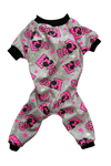 Küçük Irk Love Pink Neon Köpek Tulumu Köpek Kıyafeti Kedi Kıyafeti (1-10KG)