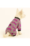 Küçük Irk Love Pink Neon Köpek Tulumu Köpek Kıyafeti Kedi Kıyafeti (1-10KG)