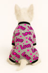 Küçük Irk Love Pink Neon Köpek Tulumu Köpek Kıyafeti Kedi Kıyafeti (1-10KG)