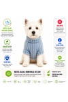 Küçük Irk Mavi Triko Yün Kazak Köpek Kıyafeti Kedi Kıyafeti (1-10KG)