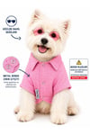 Küçük Irk Pembe %100 Pamuk Muslin Yazlık Kedi Gömleği Köpek Gömleği Köpek Kıyafeti (1-10KG)