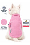 Küçük Irk Pembe %100 Pamuk Muslin Yazlık Kedi Gömleği Köpek Gömleği Köpek Kıyafeti (1-10KG)