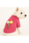 Küçük Irk Pembe Ice Cream Kedi Köpek Kıyafet Sweati (1-10KG)