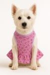 Küçük Irk Pink Spring Flowers Kedi Köpek Elbisesi Köpek Kıyafeti (1-10KG)