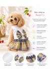 Küçük Irk Sarı Kolej Mini Köpek Elbisesi Kedi Elbisesi Kedi Kıyafeti (1-10KG)