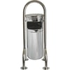 DÖRT AYAKLI BAHÇE TİPİ ÇÖP KOVASI KROM PLX-3560-0