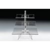 POLYCARBONAT TEPSİLİ 3  KATLI TEŞHİR STANDI(25-30-35 CM )