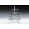 POLYCARBONAT TEPSİLİ 3  KATLI TEŞHİR STANDI(20-25-30 CM )