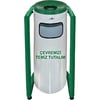 U BAHÇE TİPİ ÇÖP KOVASI BOYALI PLX-3560-4