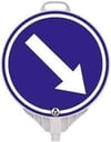 SAĞA YÖNLENDİRME / YUVARLAK LEVHA Ø280mm