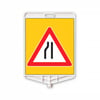 SOLDAN DARALAN YOL / DİKDÖRTGEN LEVHA 340x400mm